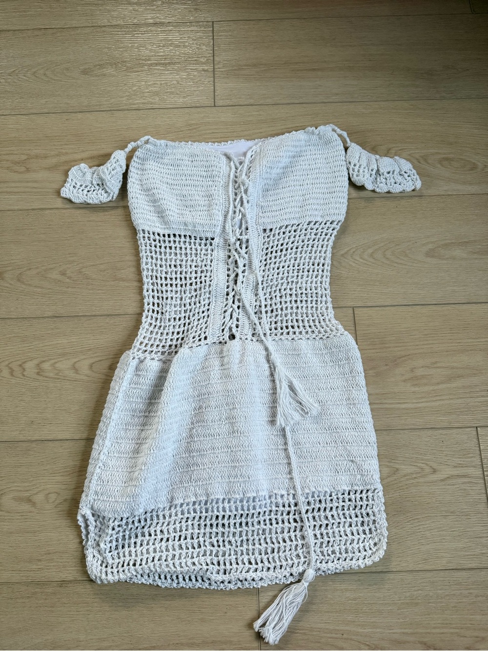 Andi Bagus crochet mini dress